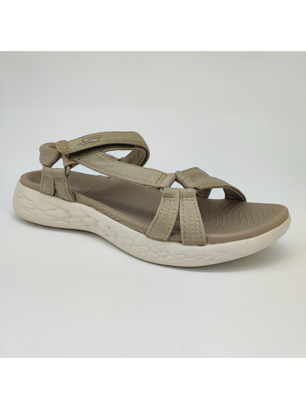 Skechers Brilliancy Women's Size 8 US Sandals Textile Natural Strappy 15316